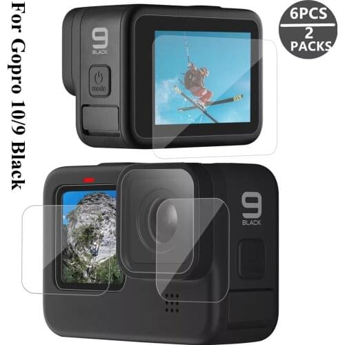 Tempered Glass Screen Protector for GoPro Hero 9 Black Lens Protection Protective Film for Gopro9 Go pro 9 Camera Accessories