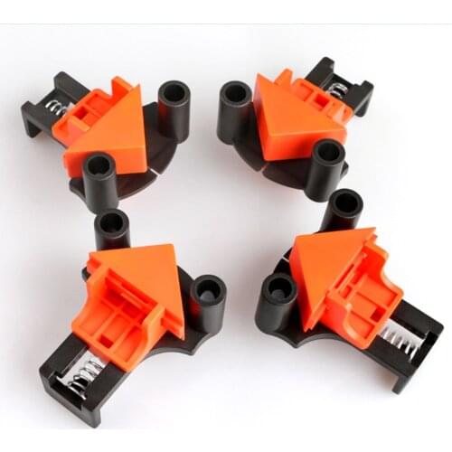 4Pcs Woodworking Corner Clamp 60/90/120 Degree Right Angle Clamp Corner Mate Hand Fixing Clips Picture Frame Corner Clip Tools