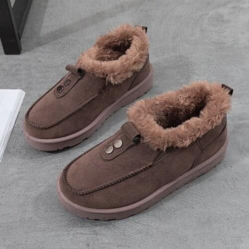Women Shoes Winter Warm Plush Ladies Non-slip Flats Shoes 2021 Female Footwear Casual Comfortable Fashion Sewing Woman Sneakers