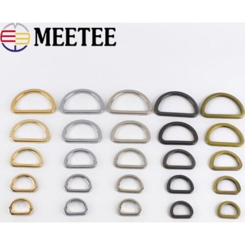 10/20pcs D Ring Bag Strap Metal Buckles Belt Buckles Clasp Leather Craft Garment Clothes Handbag Webbing Hook Clasp DIY Parts