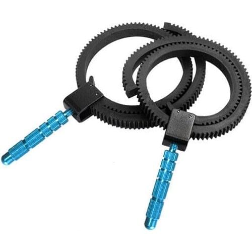 2 pcs of Adjustable Rubber Lens Gear Ring Belt for Follow Focus