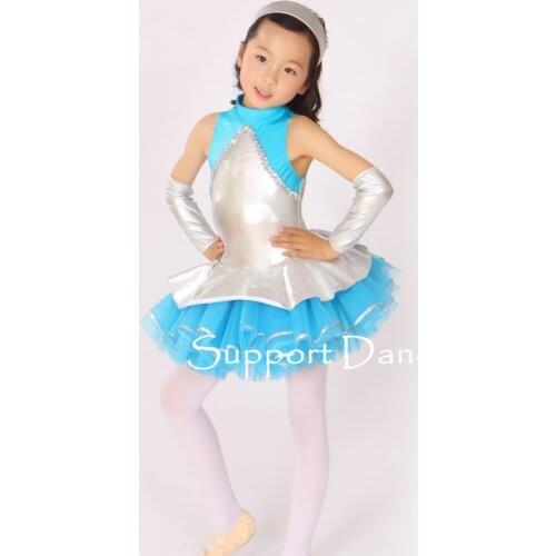 Girls Women Metallic Ballet Tutu Dress Kids Adult Fashionable Dance Performance Costume C266