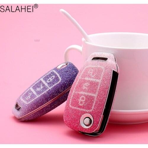 Car Key Case Auto Key Protection Cover For Audi C6 A7 A8 R8 A1 A3 A4 A5 Q7 Key Holder For Car Accessories Keychain
