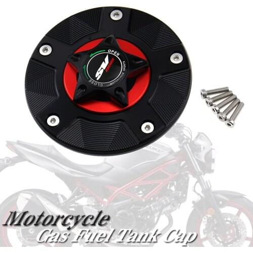 For Suzuki SV650 SV 650 2003-2014 Logo 8 Colors CNC Aluminum Keyless Motorcycle Accessories Fuel Gas Tank Cap Cover
