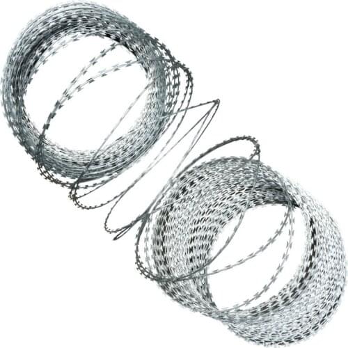 Family yard Blade Concertina Razor Barbed Clip rope wire helix rolling cage mesh nail anti crawling anti-theft