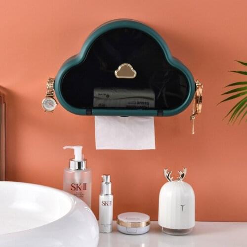 Bathroom Cloud Tissue Box Free Perforated Facial Towel Storage Rack Toilet Paper Toilet Paper Box Creative New Practical