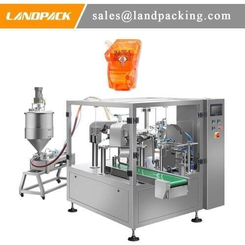 Honey Drink Stand Up Pouch Filling And Sealing Machine High Precision