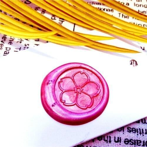 Sakura Wax Seal Stamp,cherry blossom stamp, wood handle stamp,sealing wax, invitation Envelope seals, birthday gift idea