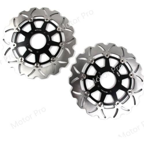 Front Brake Disc For Kawasaki KLV 1000 2004 - 2007 Motorcycle Accessories Brake Disk Rotor CNC Aluminum KLV1000 2005 2006 BLACK