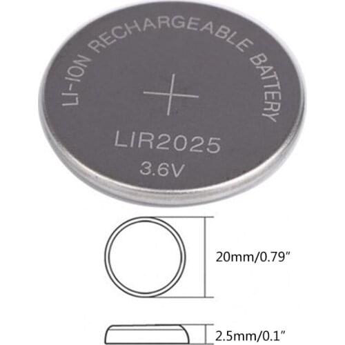 H7JF LIR2025 Rechargeable Battery 3.6V Remote Car Key Shell Cover Button Battery For E46 E39 E36 E38 E34