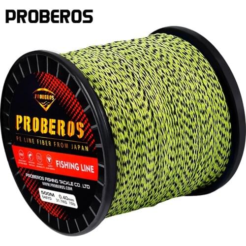 PROBEROS PE Fishing Line 9 Braids 300M&500M&1000M&2000M Multicolor 9 Weaves Braided Line 40LB-110LB PE Line Fishing Tackle