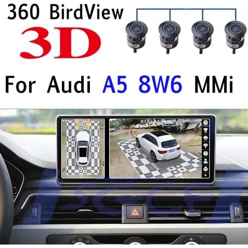 For Audi A5 8W6 MMi RS 2016~2020 360 BirdView Car Stereo Audio Accessories Navigation GPS Navi Radio CarPlay 10.25 Screen