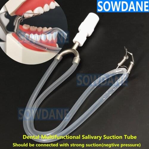 Dental Surgical Aspirator Suction Tube Dental Multifunctional Salivary Suction Strong Sucker Moisture Isulation with rubber dam