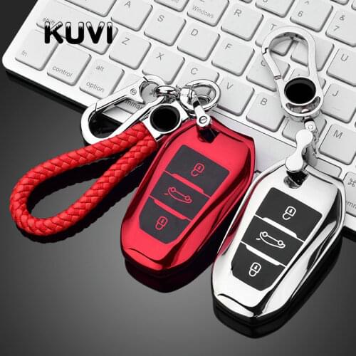 2020 smart remote car key fob case cover for Peugeot 508 301 2008 3008 4008 407 408 Citroen C5 C6 C4L CACTUS C3XR DS Keychain