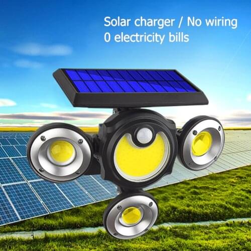 Outdoor Solar LED Luminaire Solar Power Lights Waterproof Garden Lawn Stake Spotlight Wall Lamps Home Path Porch Yard Lighting