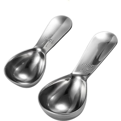 Thickened 304 Stainless Steel Measuring Spoon Baking Tools With Scale Measuring Spoon Measuring Spoon Coffee Bean Measuring Spoo
