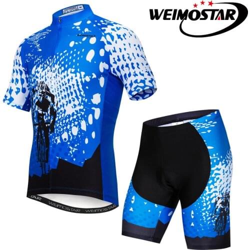UFOBIKE Short Sleeve Cycling Jersey Sets Men Mountain Bike Clothing Shirts Mtb Bicycle Clothes Cycling Jersey Wear BiB Sets