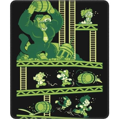 Vintage Video Game Donkey Kong Retro Stylish Gaming Mouse Pad with Locking Edge MousePad Rubber Gamer Computer Laptop Pad