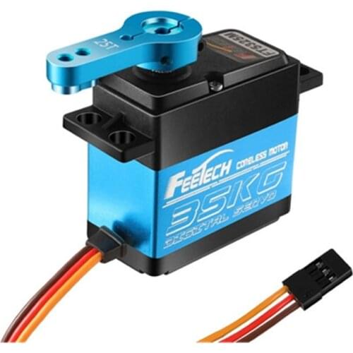Waterproof FI7635 7.4V 35KG coreless motor stainless steel gear 180 degree high torque servo For Robotic DIY 1/5 RC Car