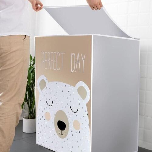 Carton PEVA Sunscreen Dust Proof Cover Washing Machine Cover Waterproof Case Washing Machine Protective Covers