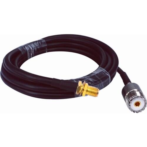 10 pcs SMA Female to UHF Female Connector Extension Cable 1M length RG58 pigtail cable