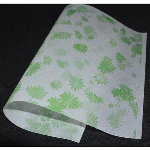15x21cm & 21x29cm green printing Gifts Handmade soap wrapping paper,Country style oil paper 200pcs/lot