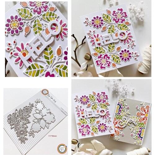 Flower Border Hot Sale Scrapbooking cutting Dies Metal Stencils for Craft Embossing Paper Stencil Template for DIY Making