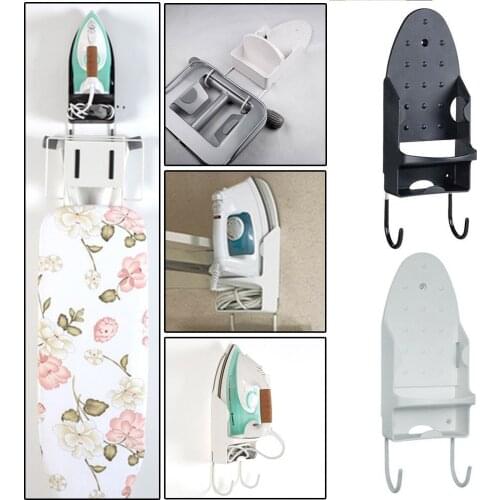 PBT Material Holder Wall Iron Holder Hotel Household Mounted Iron Shelf Ironing Board Storage Iron Shelf Hanger for Bathroom