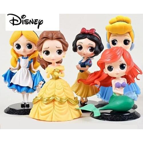 Brand New Disney Frozen Princess Anna Elsa Action Figures PVC Model Dolls Collection Birthday Gift Kids Toys Christmas Cake Deco