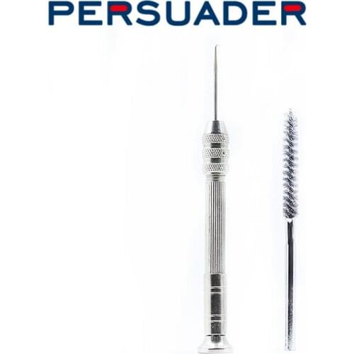 Persuader Hot 1set fly tying dubbing tools stainless wire bristle dubbing brush&sharp angled needle bodkin new fly fishing tools