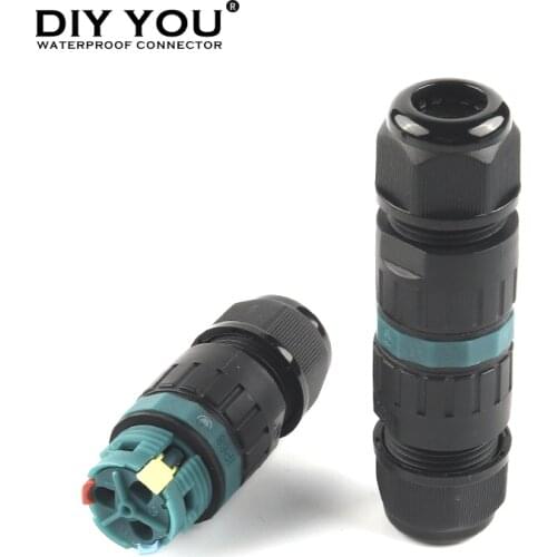 KM20 IP68 Waterproof Quick Wire Connector 3 Pin Adapter Cable Fast Connectors Terminal Plug-in Connection Conductor With Lever