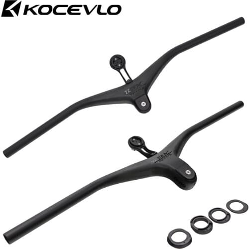 KOCEVLO XC1 T1000 Carbon MTB Bicycle integrated Handlebar Riser -17degree Unit 740 mm Titanium screw for mtb XC cross