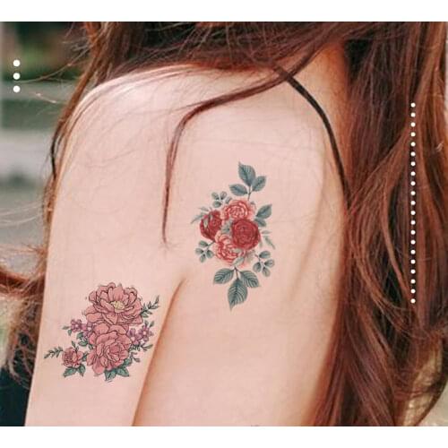 Fashionable flower style Tatoo stickers Waterpproof and sticky Tatoo stickers 4 sets/lot