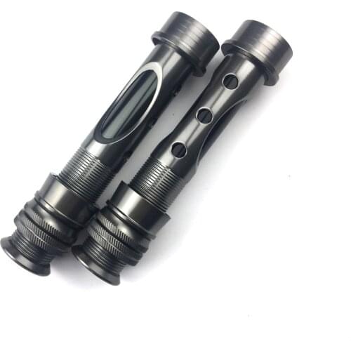 NooNRoo Window Fly Reel Seat Aluminum Black Aluminum tube Fishing rod Reel Seat 16# Fishing Rod building reel seat DIY