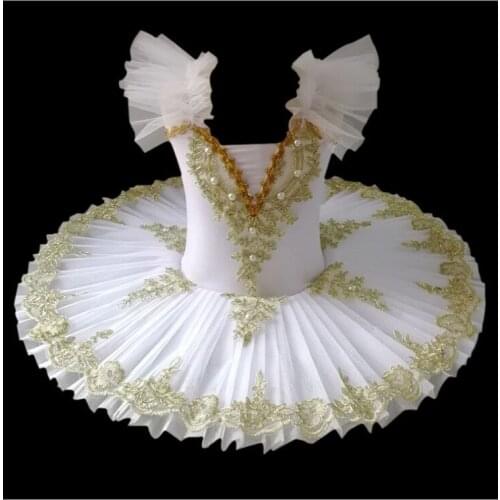 New style ballet skirts Girls' fluffy skirts Dance performance costumes Childrens swan costumes
