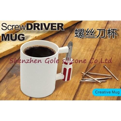 18pcs/lot 2016 NEW Screwdriver Cup Glass Ceramic Mug Creative 3D Stereo Personalized Breakfast Tea Cup Milk