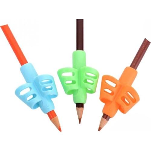 New Arrive 300 PCS Children Pencil Holder Pen Writing Aid Grip Posture Correction Device Tool Pencil Practice Writing Supplies