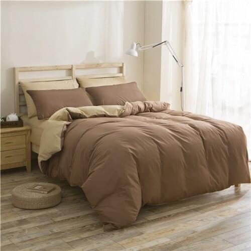 Patchwork Solid Color Bedding Set Twin/Queen Size Bedclothes Single Double Bed Linen Bed Sheet capa de edredon Duvet Cover Set