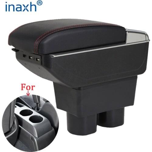 For Nissan Tiida Armrest For Nissan Sylphy Versa Tiida Latio car Armrest box PU Leather Retrofit parts Storage box 2007-2017