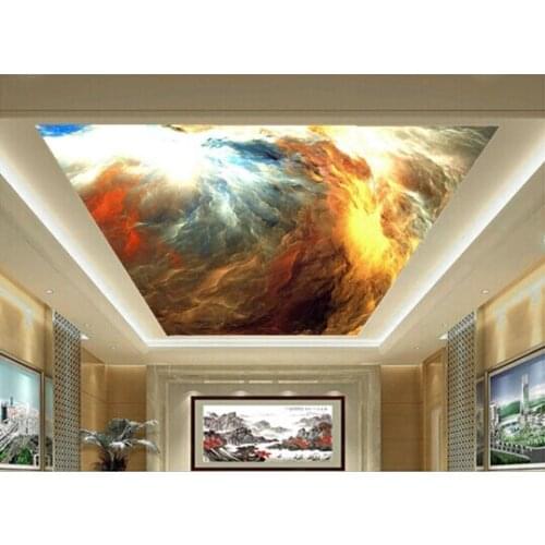 Custom ceiling wallpaper, Star Cloud wall murals for the living room bedroom ceiling wall waterproof wallpaper papel de parede