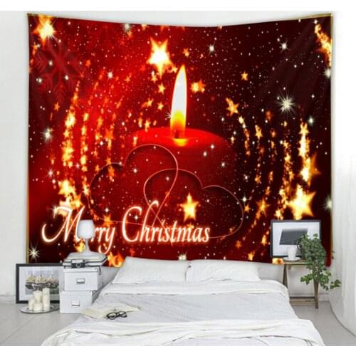Christmas tapestry wall mounted Christmas home decoration Christmas castle print large size tapestry
