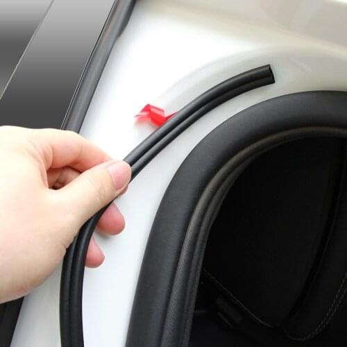 5m Self Adhesive Automotive Rubber Seal Strip for Car Window Door Engine Cover Car Door Seal Edge Trim Noise Insulation
