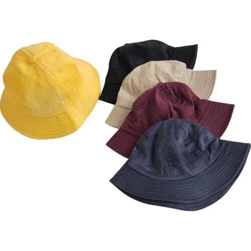 Outdoor Fishing Sun Hat For Women Fisherman Panama Cap Bob Chapeau Cotton Brand Summer Bucket Hat Men Hip Hop Corduroy Hats