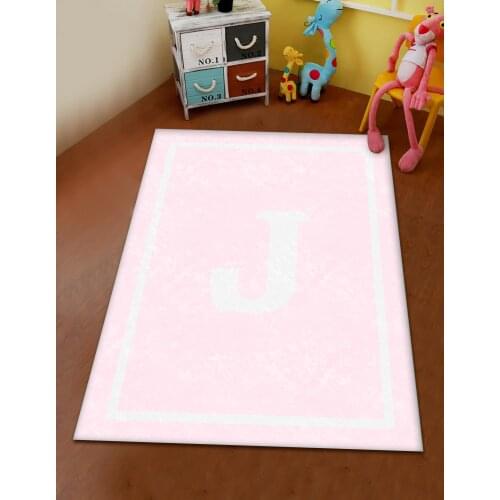 Pink white letter J patterned modern carpet runner round carpet kitchen carpet free shipping soft tissue bedroom living room