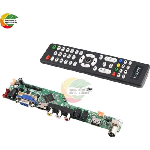 Ziqqucu Universal LCD Controller Board Resolution TV Motherboard VGA HDMI AV TV USB HDMI Interface Driver Board Module
