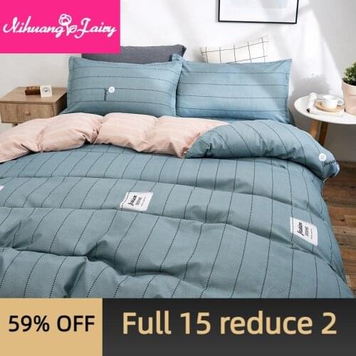 Thickened quilt cover single skin-friendly sanding quilt cover single double four seasons universal bedding home textiles