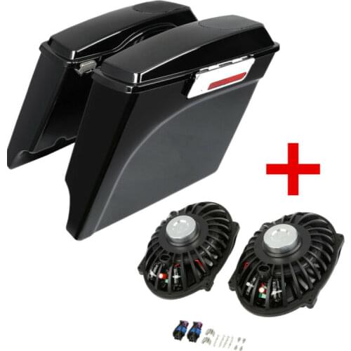 Motorcycle 5" Stretched Extended Hard Saddlebag Speaker For Harley Touring Road King Electra Street Glide 1993-2013 2012 1994