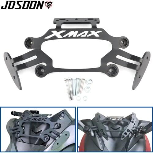XMAX300 Rear View Mirrors Front Fixed Stent Stand Holder GPS Mobile Phone Plate Bracket For Yamaha X-MAX 250 300 2017 2018 2019