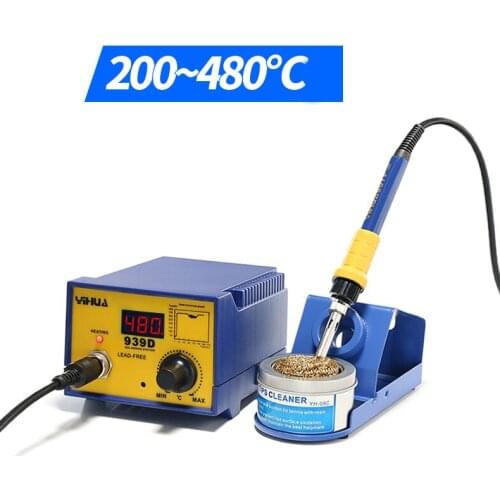 YIHUA939D digital LED digital display fast high-power heating core 75W for mobile motherboard IC repair soldering iron station