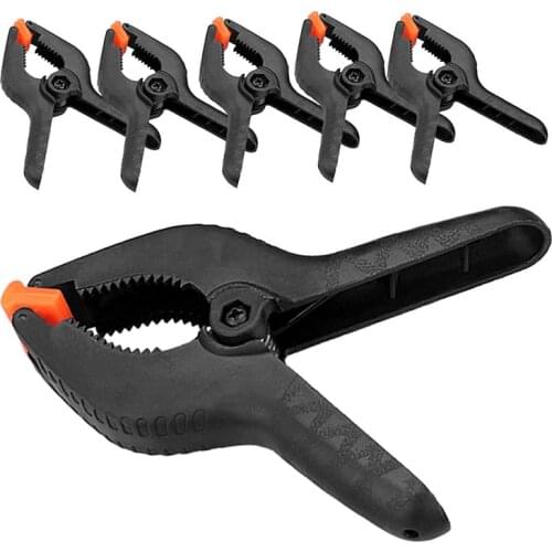 5Pcs/Pack 2in 65mm Phone Tablet LCD Digitizer Screen Fastening Clamp Non-slip Handle Repair Hand Tool Plastic Nylon Spring Clamp